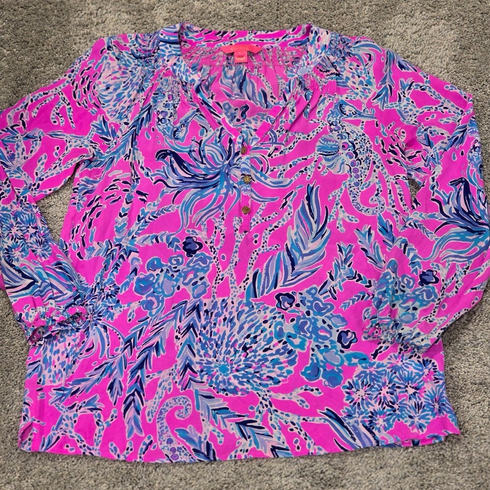 Lilly Pulitzer Elsa Silk Top